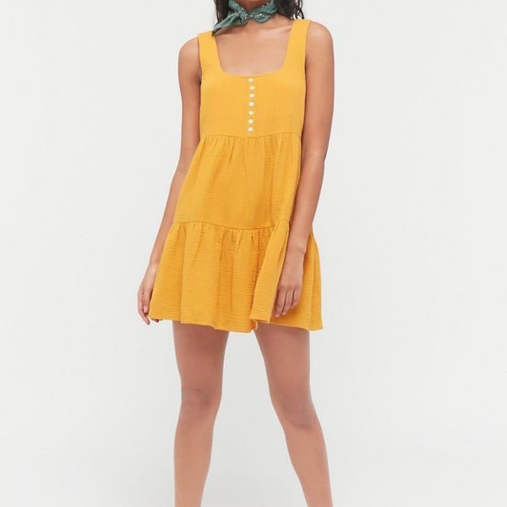 Urban Outfitters Gauze Mini Frock Dress